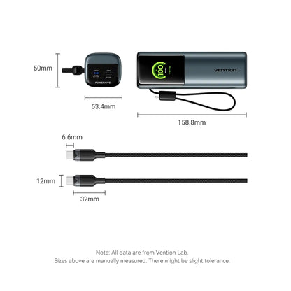 Power Bank 20000mAh 165W