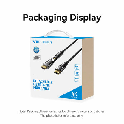 Detachable Optical HDMI-A Male to HDMI-D + HDMI-A Male 4K Cable