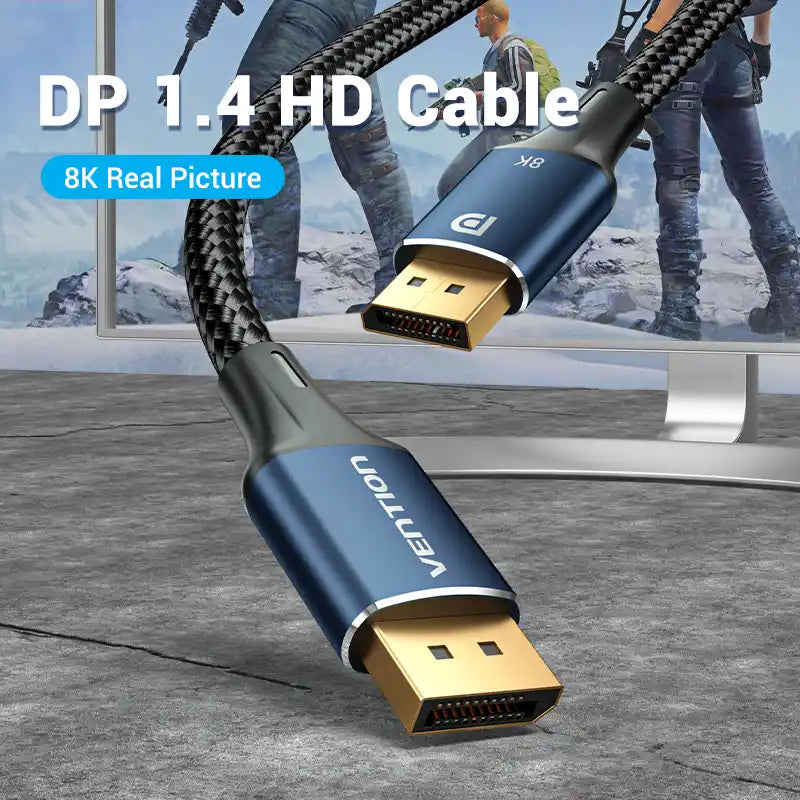 Braided DisplayPort 8K Cable