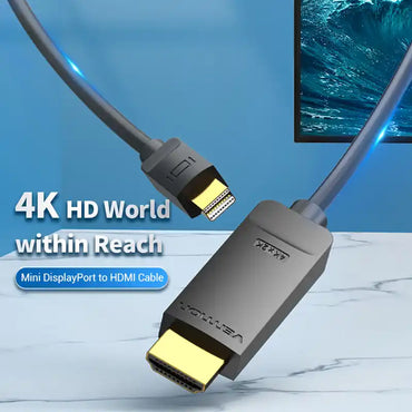Mini DisplayPort (Thunderbolt) to HDMI 4K Cable