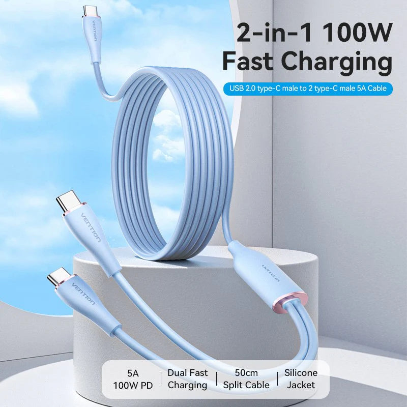 USB-C to Dual USB-C Charger