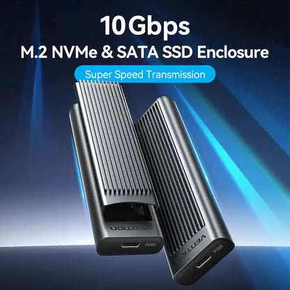 USB 3.2 Gen 2 Type-C M.2 NVMe & SATA SSD Enclosure