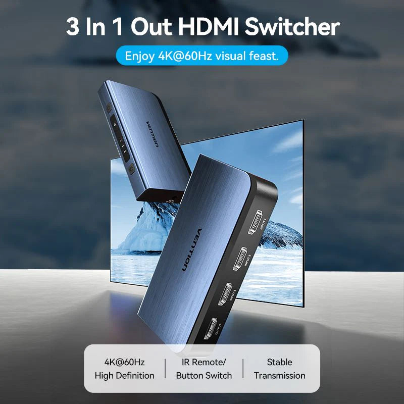 3 In 1 Out HDMI 4k Switcher