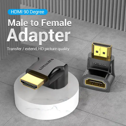 HDMI to Female HDMI 90 Degree Adapter