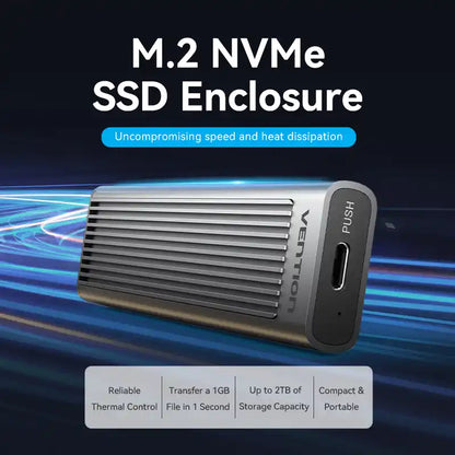 USB 3.1 Gen 2 Type-C M.2 NVMe SSD Enclosure