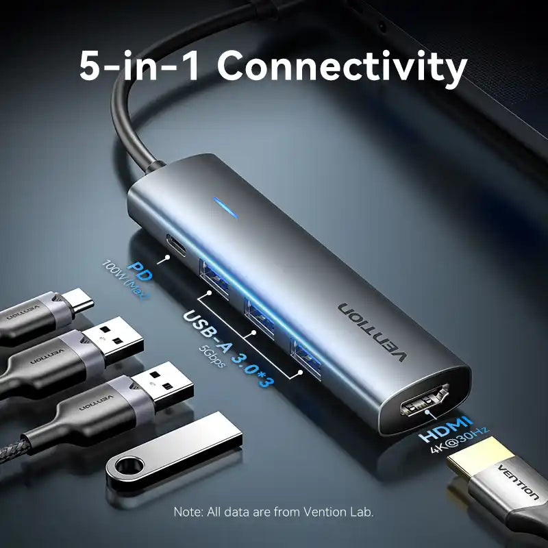 5-in-1 USB-C Docking Station