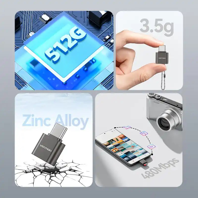 USB-C MicroSD Card Reader
