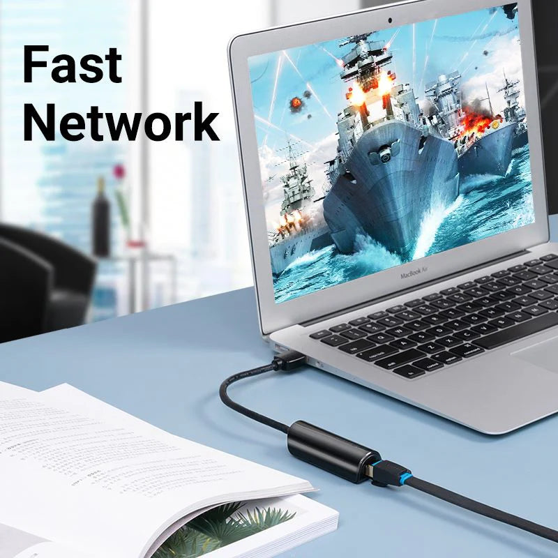 USB-A Hub with Ethernet