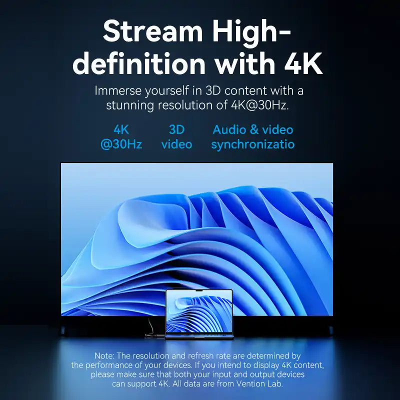 DisplayPort to HDMI 4K Cable