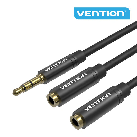 3.5mm Male to 2× 3.5mm Female Audio Splitter