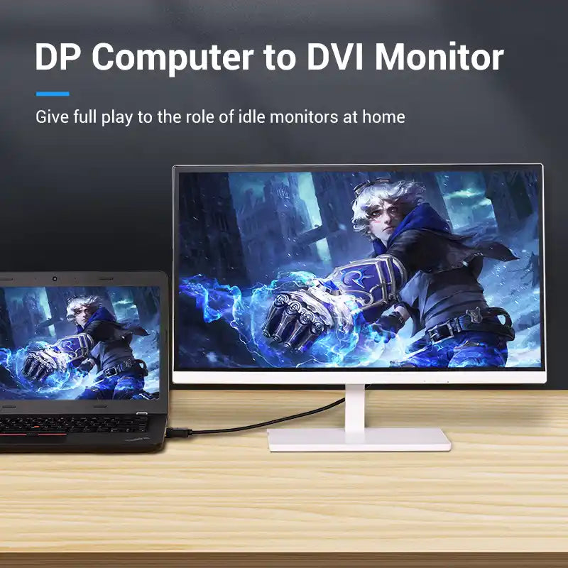 DisplayPort to DVI Cable