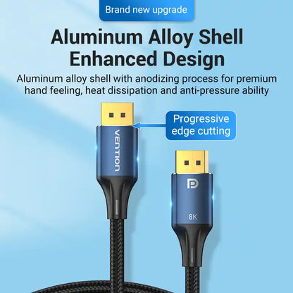Braided DisplayPort 8K Cable