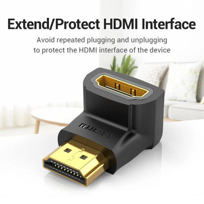 HDMI to Female HDMI 90 Degree Adapter