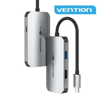 4-in-1 USB-C Docking Station with HDMI, VGA & USB 3.0