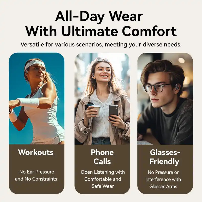 OpenBeat Wireless Bluetooth Open-Ear Headphones