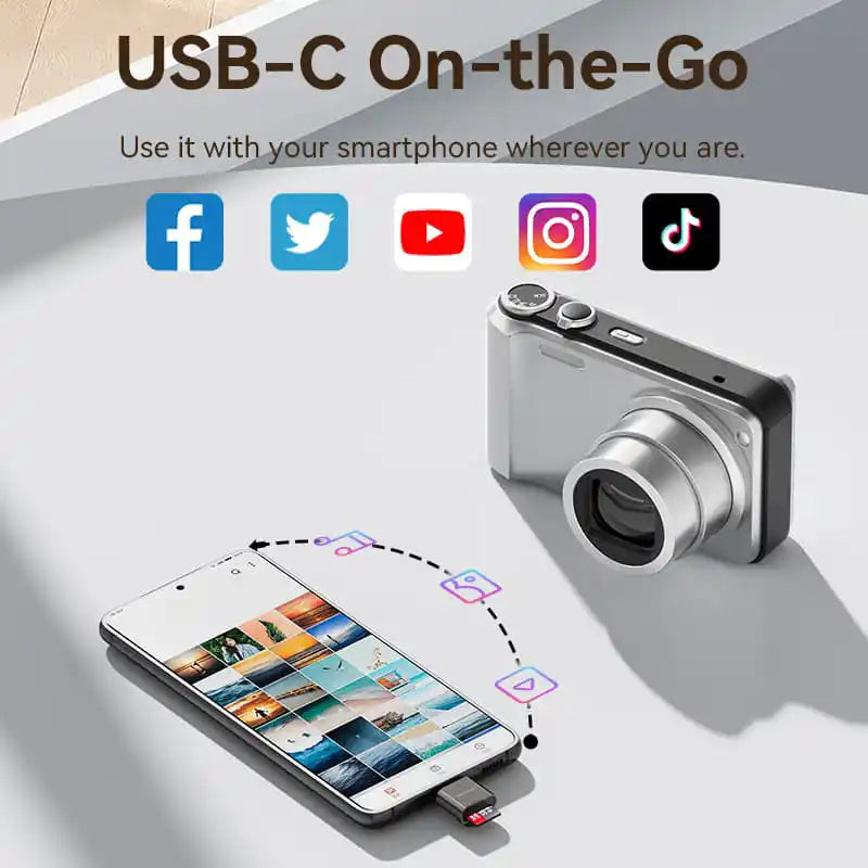 USB-C MicroSD Card Reader