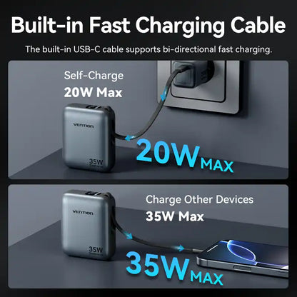 Power Bank 10000mAh 35W