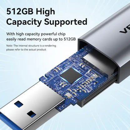 USB 3.0 Type-A Card Reader (SD & TF)