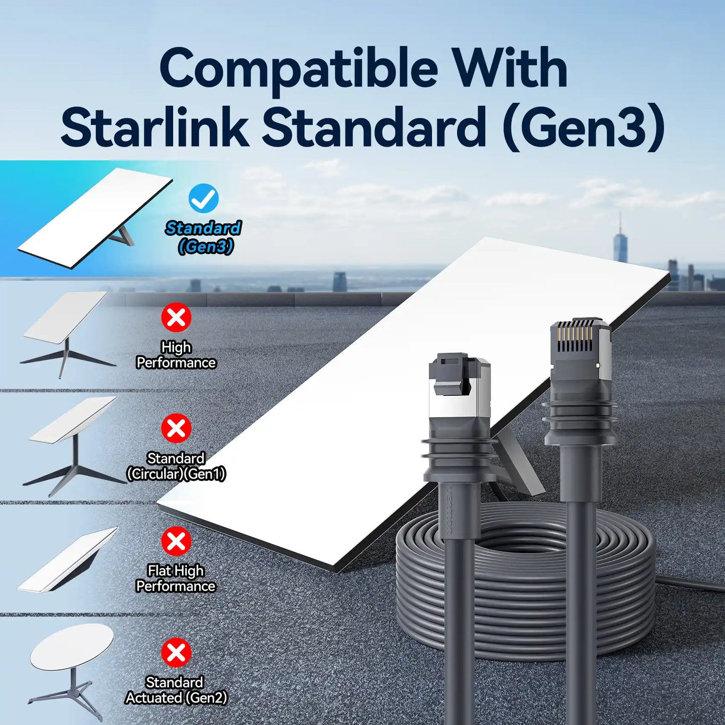 Starlink LAN Cable CAT 5E