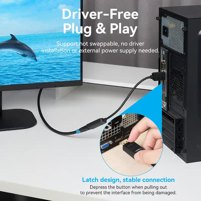 DisplayPort to HDMI 4K