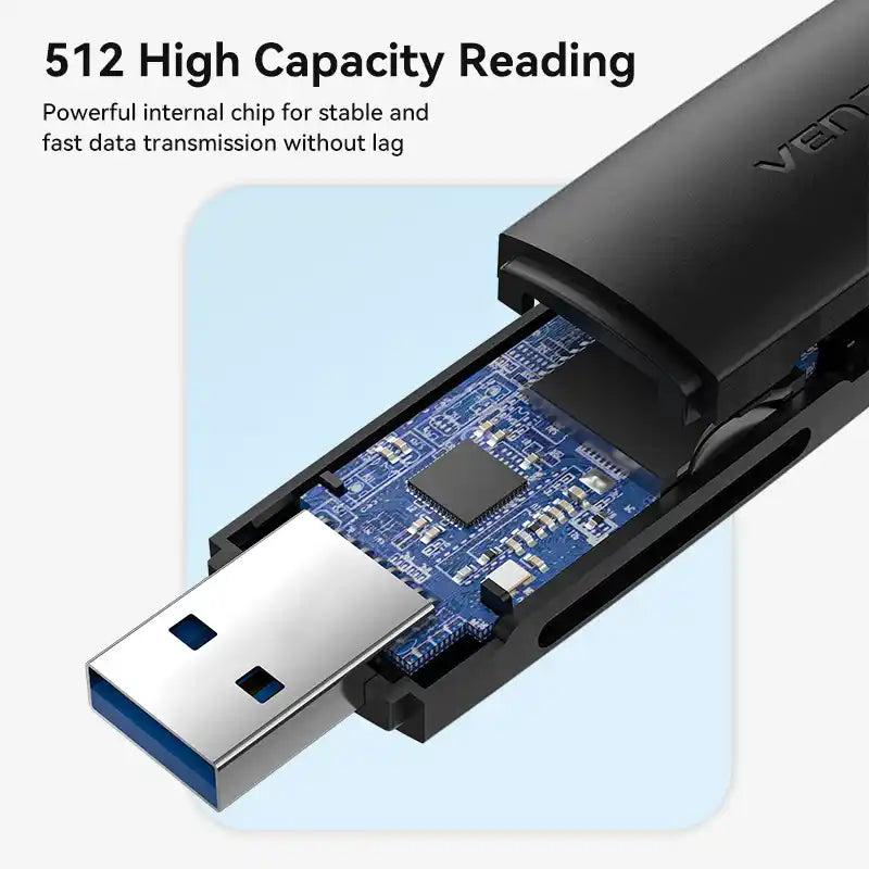 Dual-Interface USB 3.0 Type-A & USB 3.1 Gen 1 Type-C Card Reader (SD & TF)