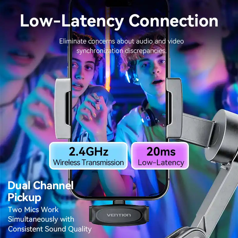 2-Pack USB-C Wireless Lavalier Microphone