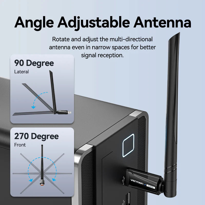 AX900 USB Wi-Fi Dual Band Adapter With High Gain Antenna