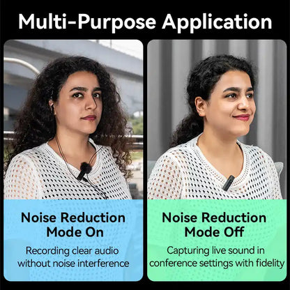 2-Pack USB-C Wireless Lavalier Microphone