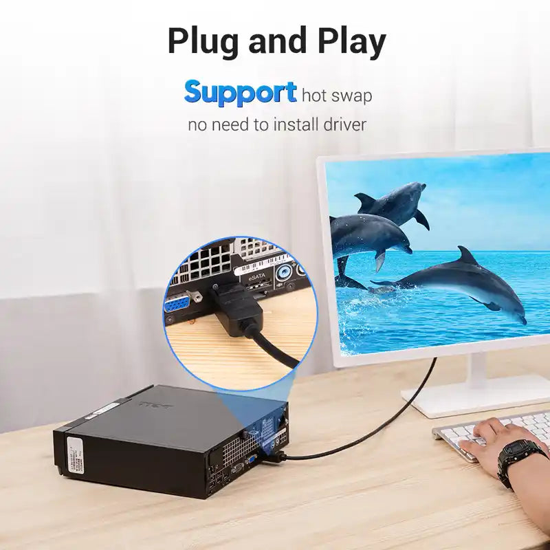 DisplayPort to DVI Cable
