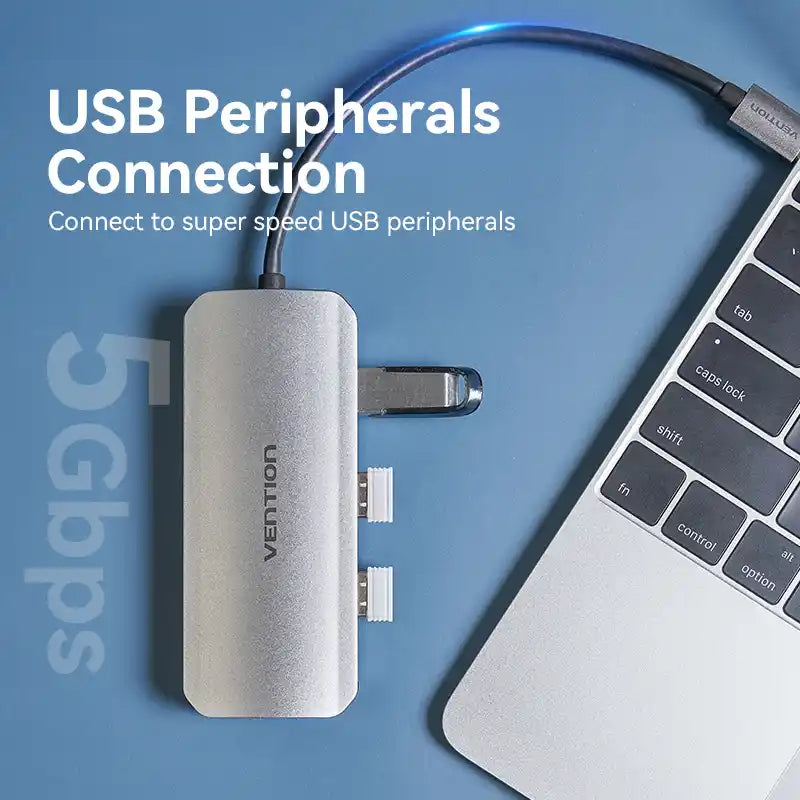 7-in-1 USB-C Docking Station with HDMI & USB 3.0