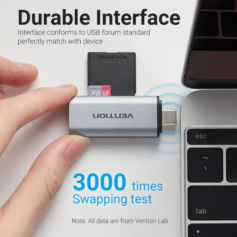 USB 3.1 Gen 1 Type-C Card Reader (SD & TF)