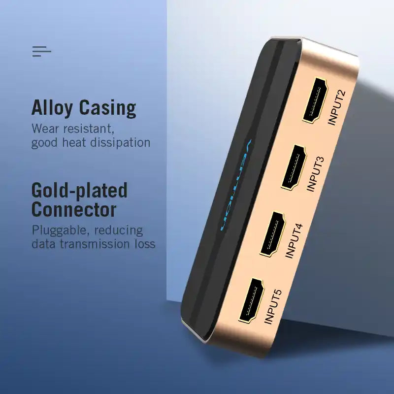 5 In 1 Out HDMI Switcher