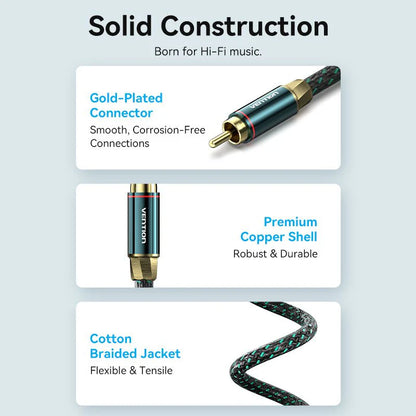Single RCA Male Connector