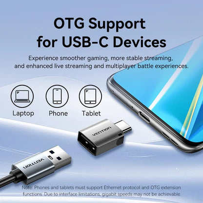 USB-A Hub with Ethernet