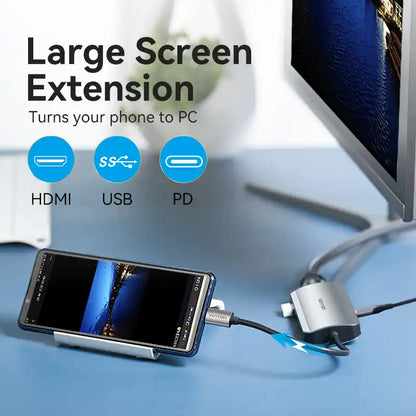 7-in-1 USB-C Docking Station with HDMI & USB 3.0
