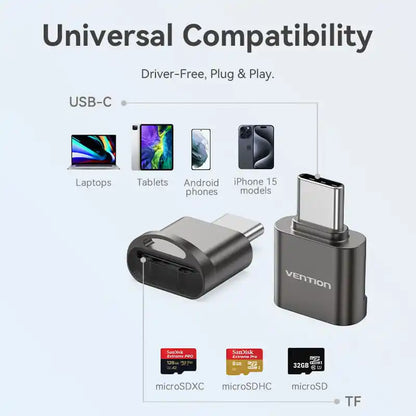USB-C MicroSD Card Reader