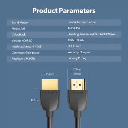 Ultra Slim Portable HDMI Cable