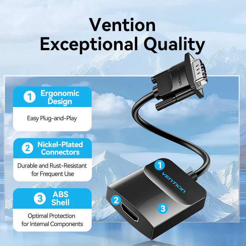 VGA to HDMI Adapter