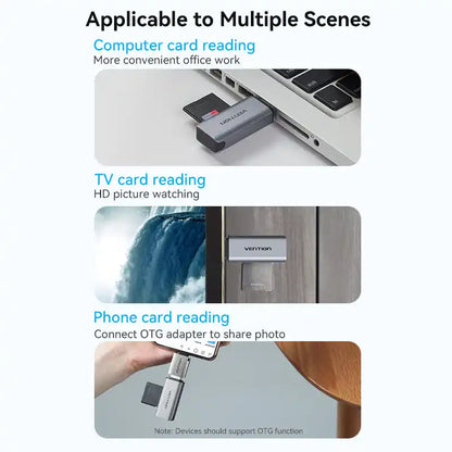 USB 3.0 Type-A Card Reader (SD & TF)