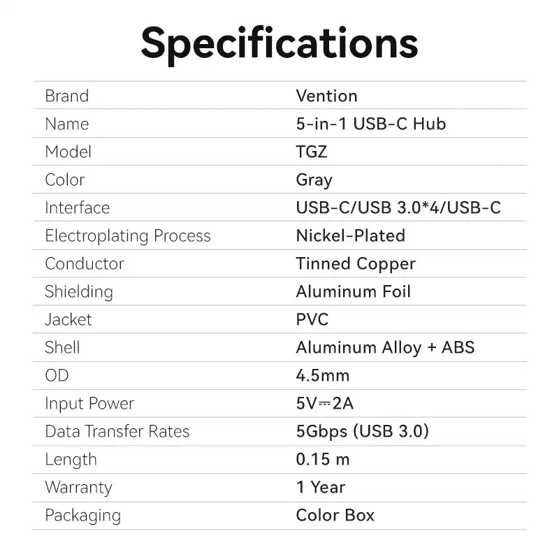 USB-C to USB-A 3.0 Hub