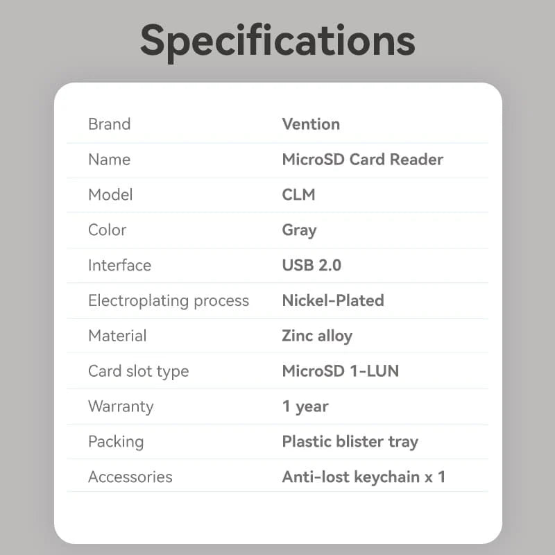 USB-C MicroSD Card Reader