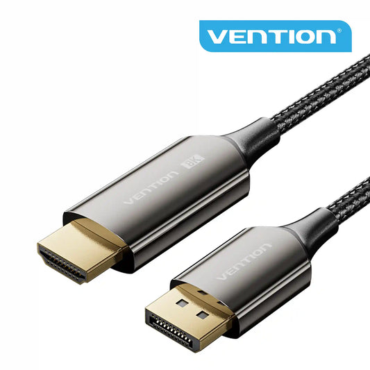 Braided DisplayPort Male to HDMI Male 8K Cable
