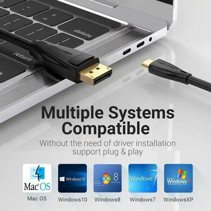 USB-C to DisplayPort 8K Cable