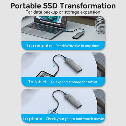 USB 3.1 Gen 1 Type-C M.2 NVMe SSD Enclosure