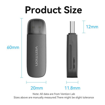 USB 2.0 Type-A Card Reader (SD & TF)