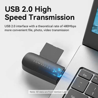USB 2.0 Type-A Card Reader (SD & TF)