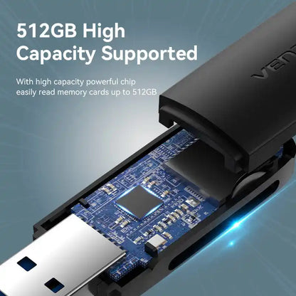 USB 3.0 Type-A Card Reader (SD & TF)