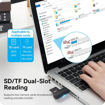 USB 3.0 Type-A Card Reader (SD & TF)