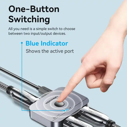 Vention 2-Port HDMI Bi-Direction 8K Switcher