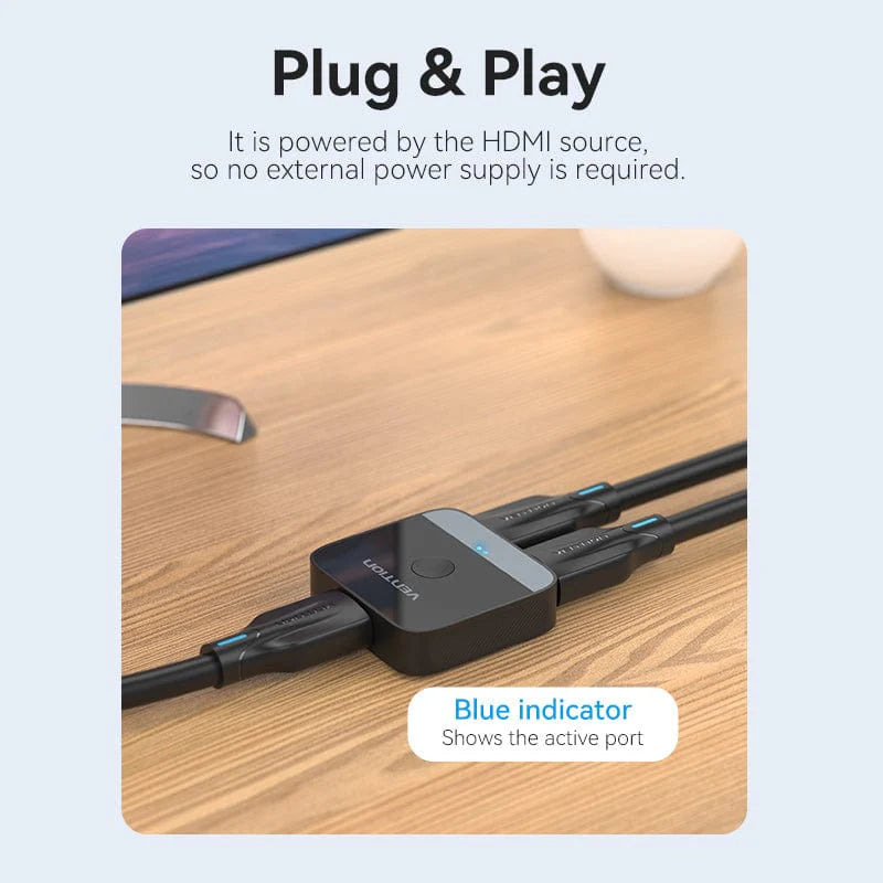 Vention 2-Port HDMI Bi-Direction 4K Switcher